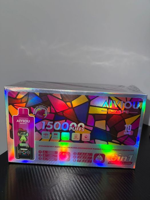 Vape 150000 Waspe 6 in 1 cu 3 arome mixabile, redbull stoc nou