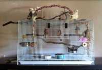 Продам клетку Для попугая с поилкой и игрушками ( Клетка как на Фото )