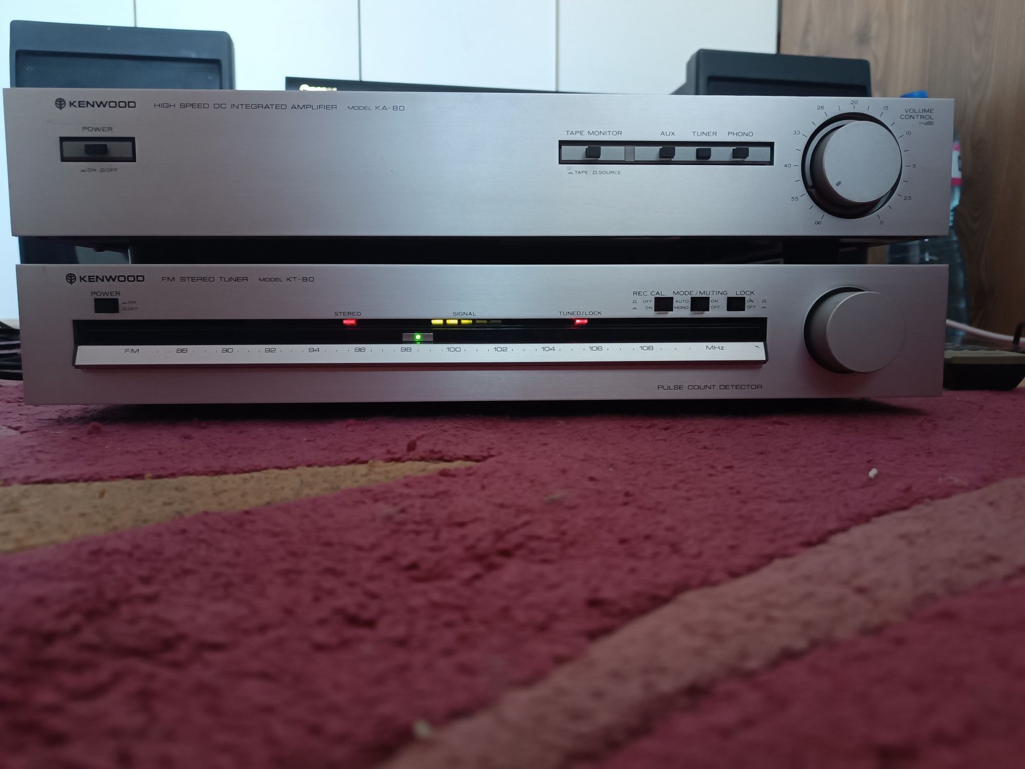 Old school усилвател+тунер Kenwood JAPAN