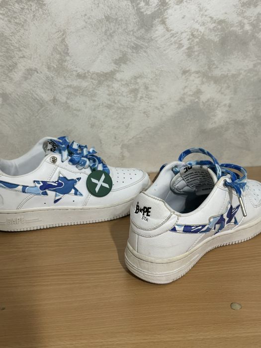 Bapesta uri white and blue