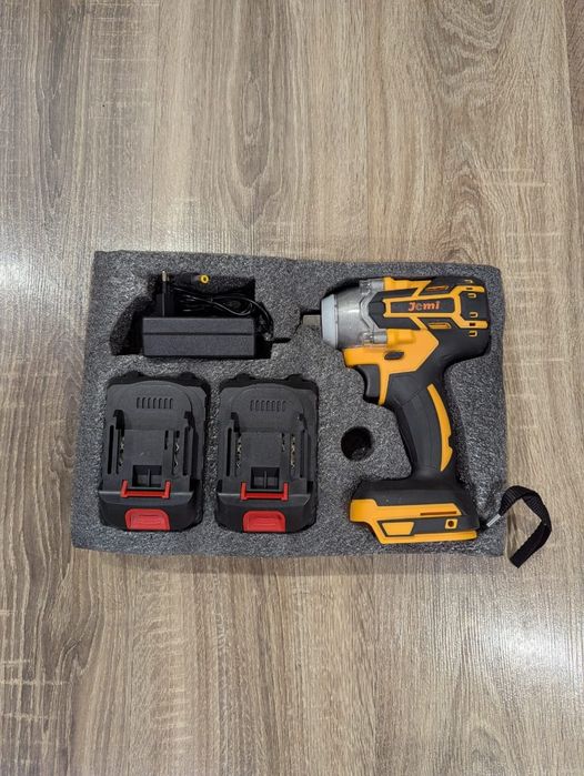 Гайковерт бесщеточный ударный, 2 аккума по 3 А/ч