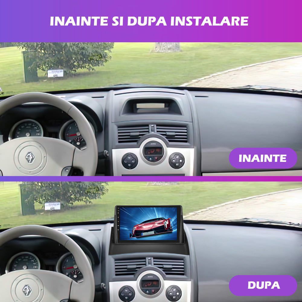 Navigatie Renault Megane 2 dedicata Android 4GB Ram GPS/WIFI/BT/RADIO