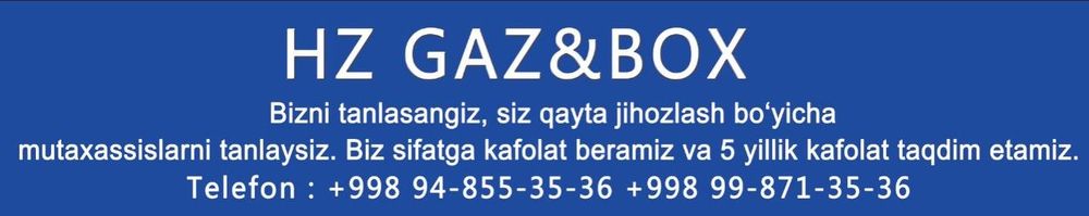 Gaz o‘rnatish va yuk mashinalariga xizmat ko‘rsatish