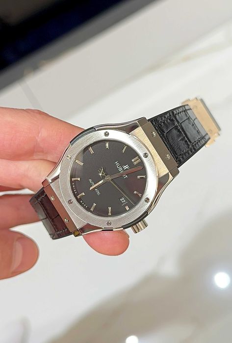 hb classic fusion 42mm silver