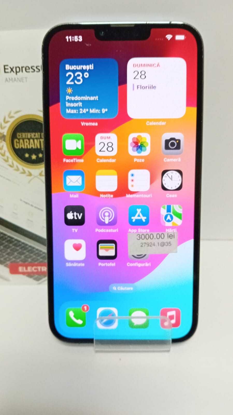 (AG 35) Telefon Iphone 13 Pro Max 128 GB B.27924 / 3000 lei