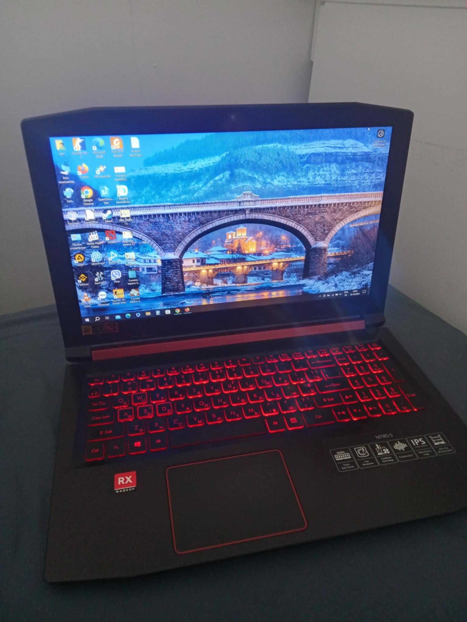 геймерска ноутбук acer nitro 5 ( 1 терабайт памети )