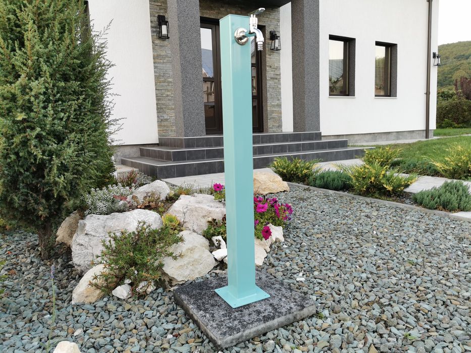 Cismea moderna pentru gradina, turcoaz, otel vopsit electrostatic