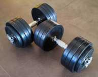 Gantere reglabile cauciucate Tunturi [2x20kg]