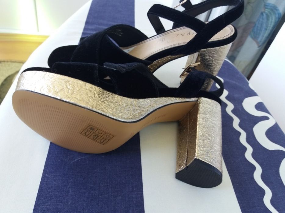 Sandale Marypaz din catifea neagra