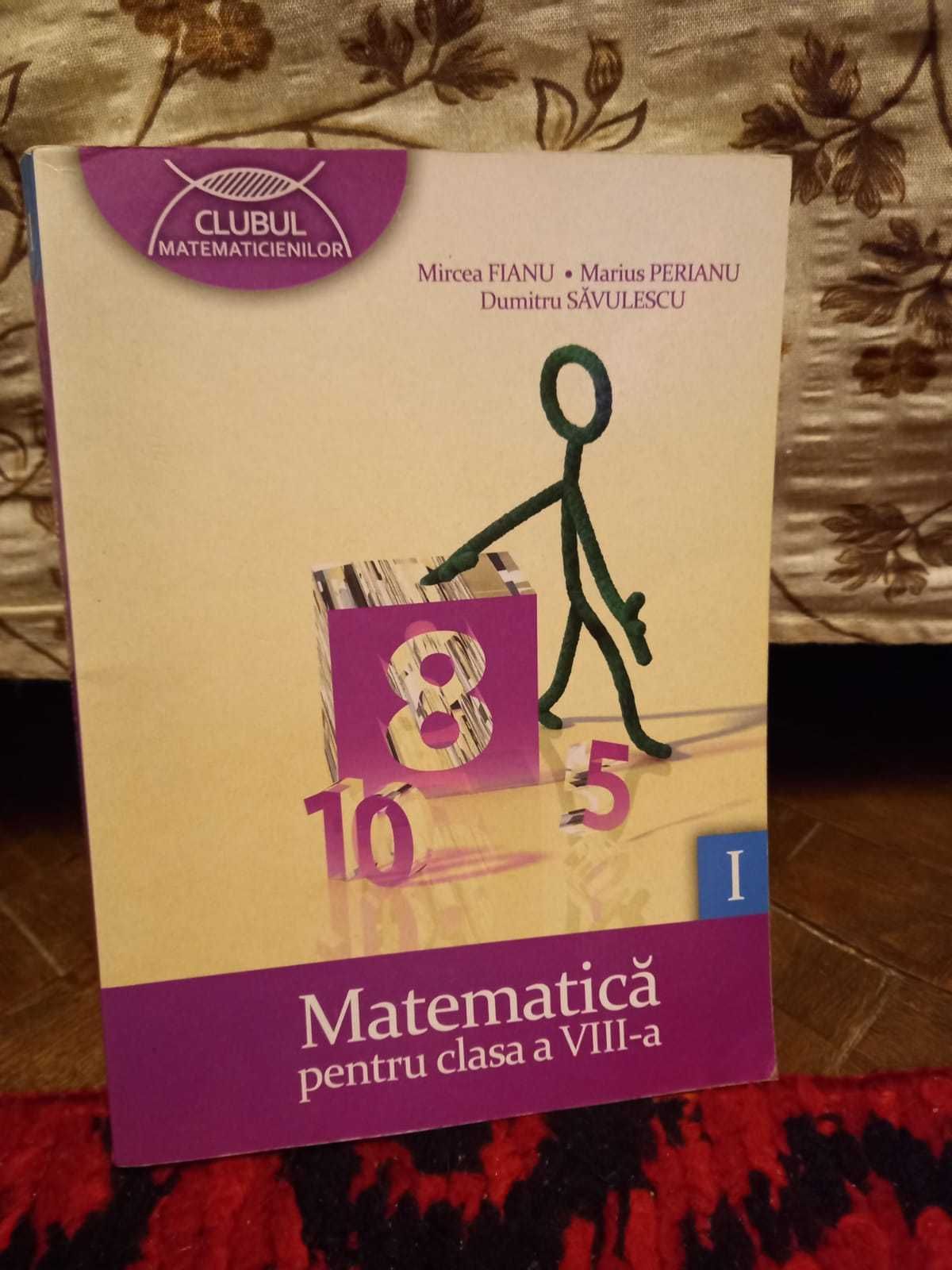 Doua carti de matematica clasa a 8-a partea I si II