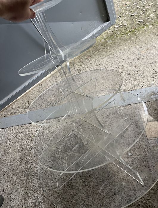 Platou rotund candy bar 5etaje  /prajituri monoportii /fructe