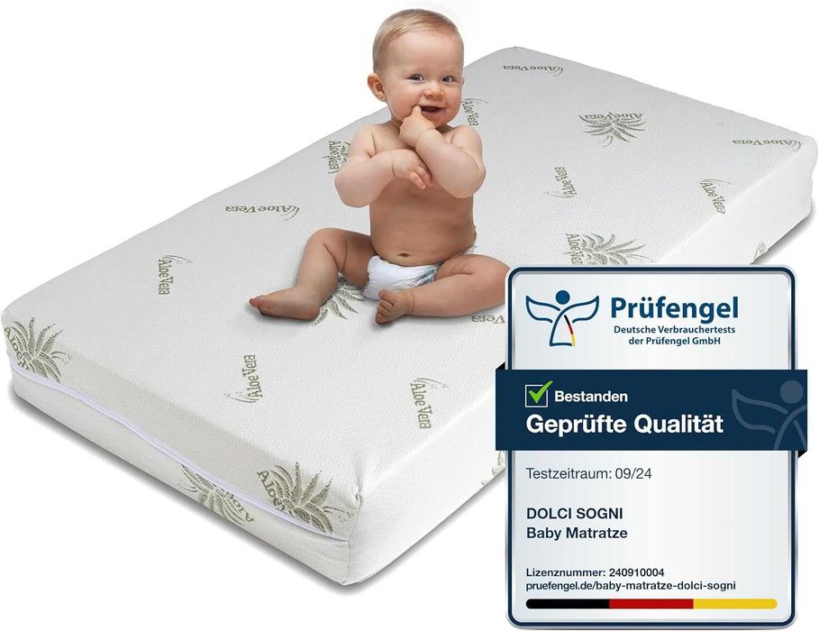 Saltea ortopedica bebe 60x120cm, tratata Aloe Vera, REDUS de la 290RON