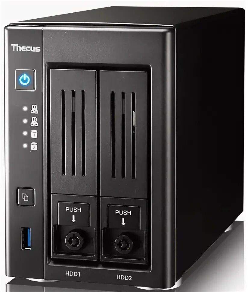 NAS-сервер Thecus N2810PRO с 2×6 ТБ в RAID1