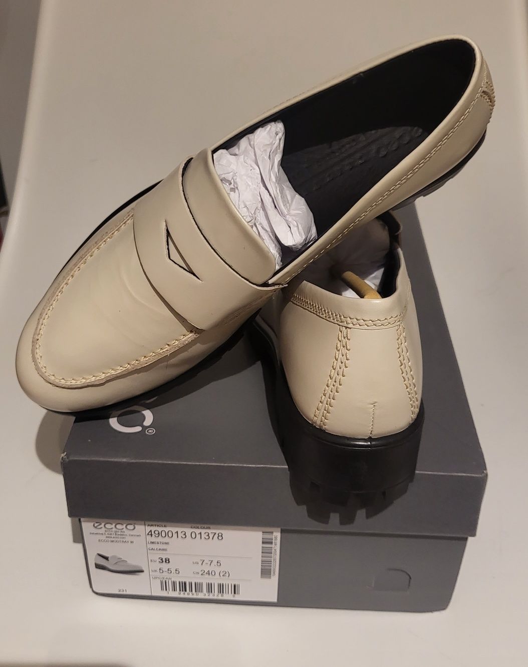 Pantofi de dama casual Ecco Beige nr 38