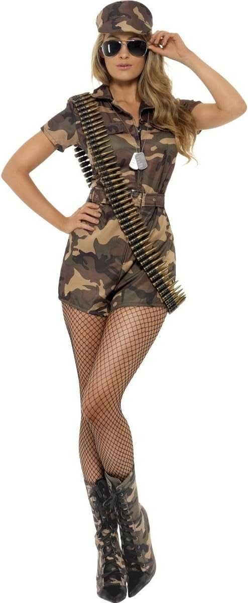 Costumul carnaval Smiffys Army Girl , marime L