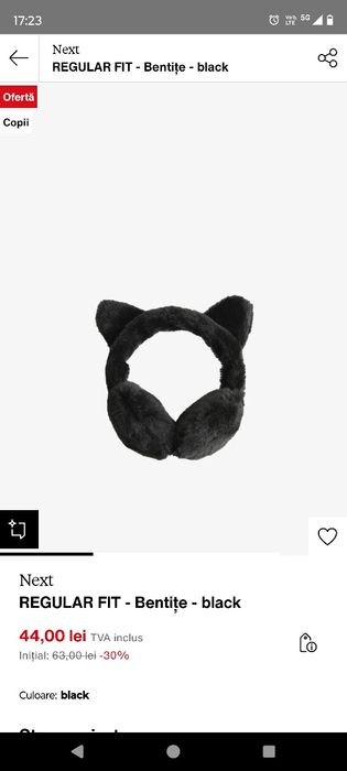 Bentita cu urechi Next 4-6 ani