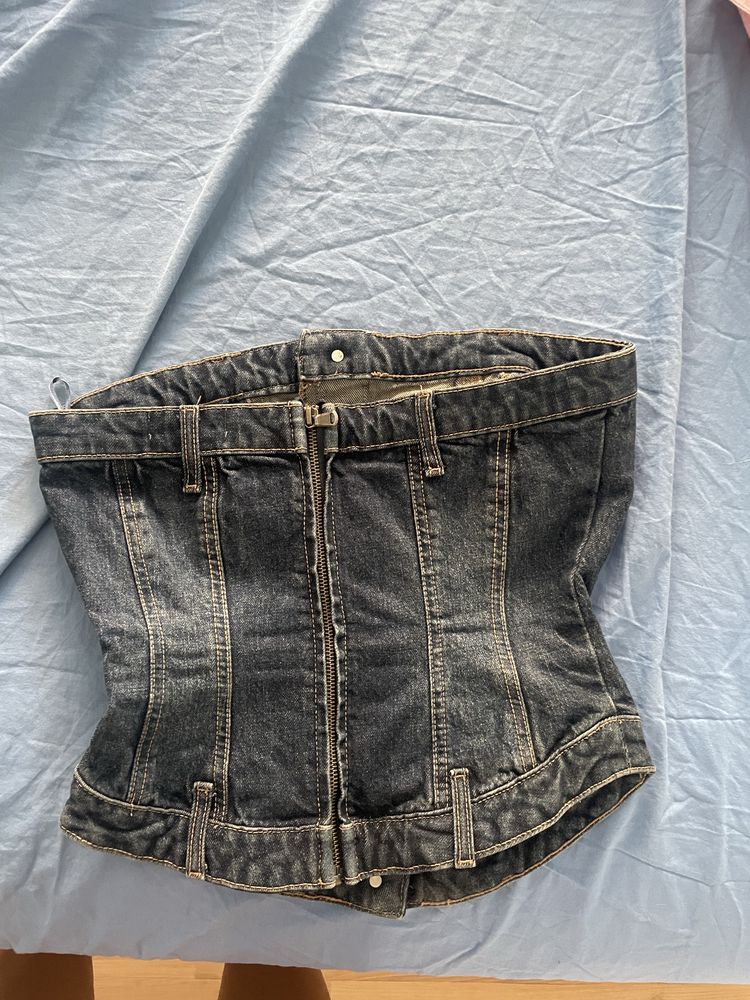 Дънкив корсет Zara