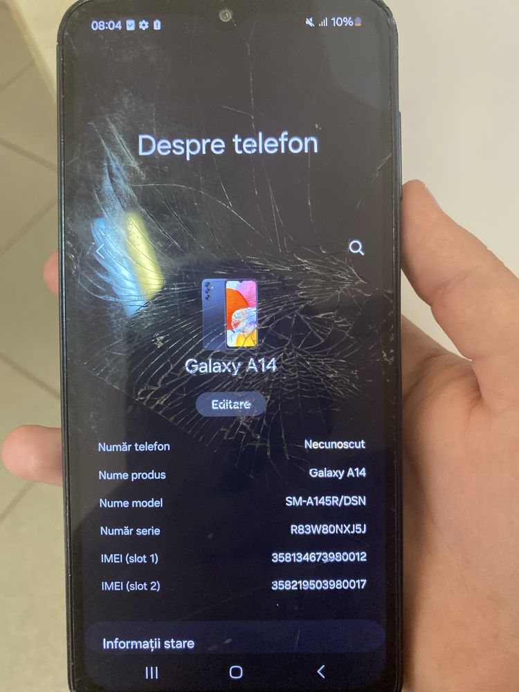 Samsung galaxy A14.