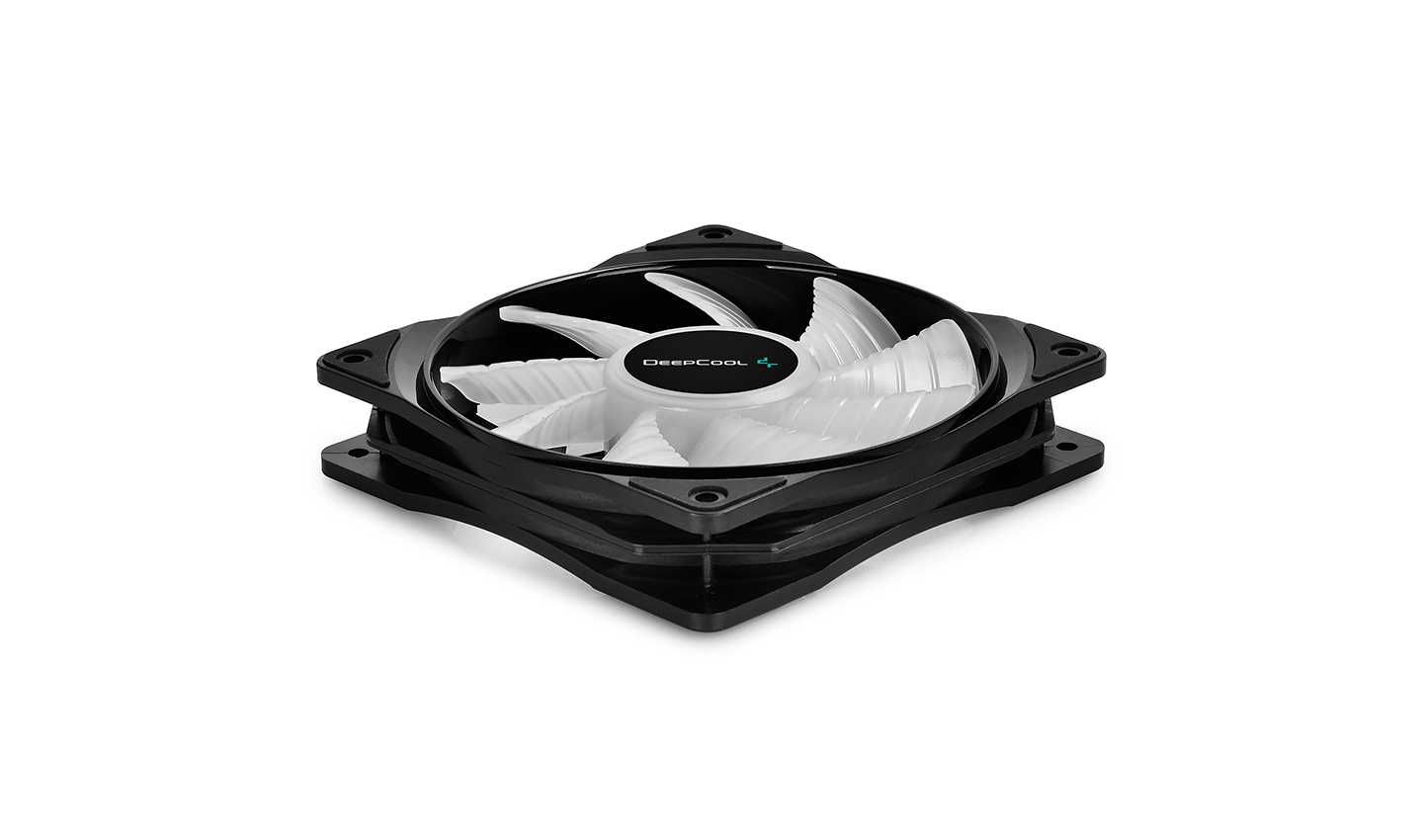 Кулер для кейса Case Cooler Deepcool CF120 RGB LED (3в1) Black