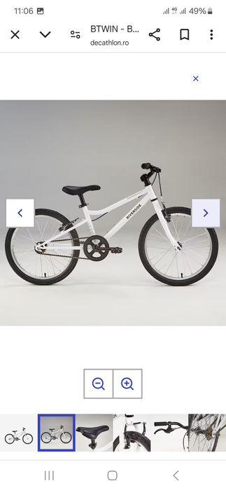 Bicicletă polivalentă Riverside 100 20" alb copii
Bicicletă polivalent