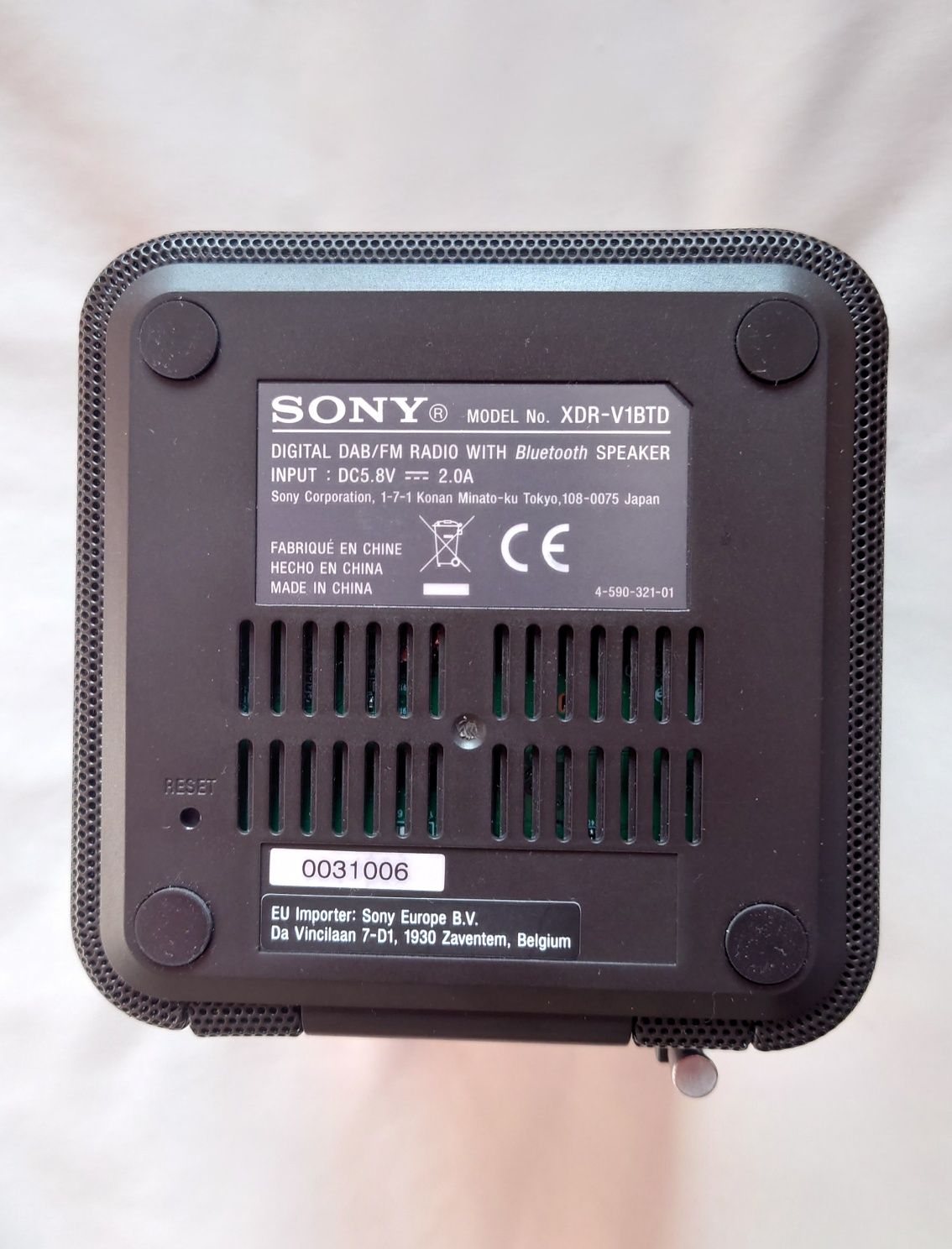 Bluetooth player Sony Radio portabil, XDR-V1BTDB Negru