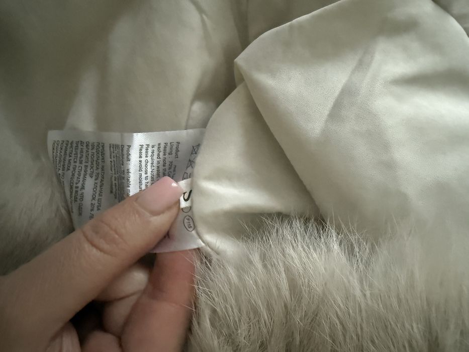 Vesta Blana Naturala Vulpe Crem S NOUA