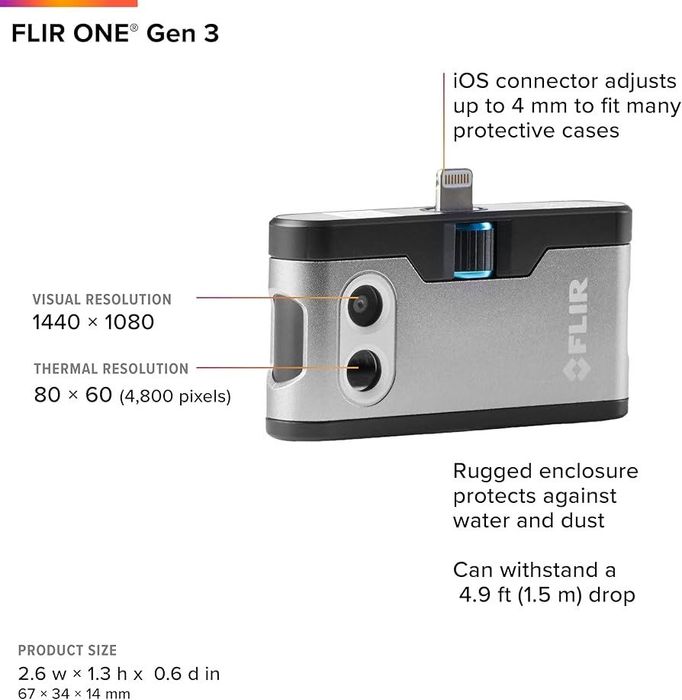 Профисионална термокамера Flir One Gen 3 Fot IOS
