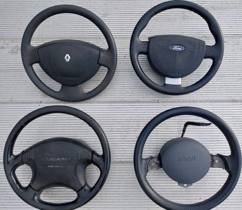 Волани с airbag : Renault , Ford , Smart и Subaru Forester .