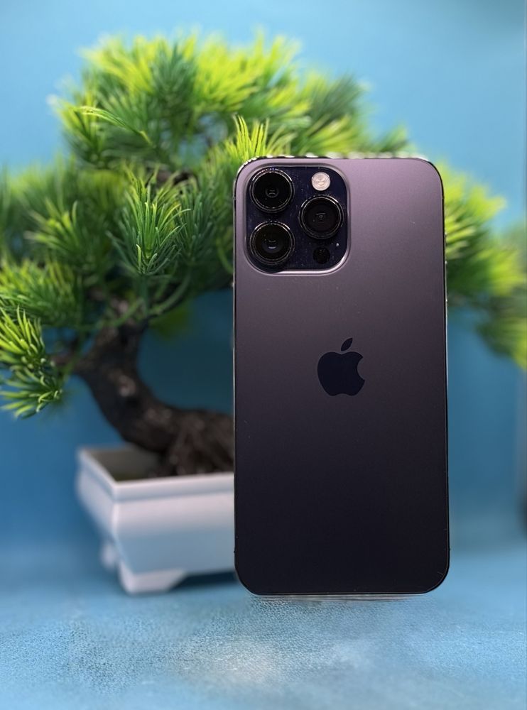 Перфектен!!! Apple iPhone 14 Pro Max, 128GB, 6GB RAM, 5G, Deep Purple