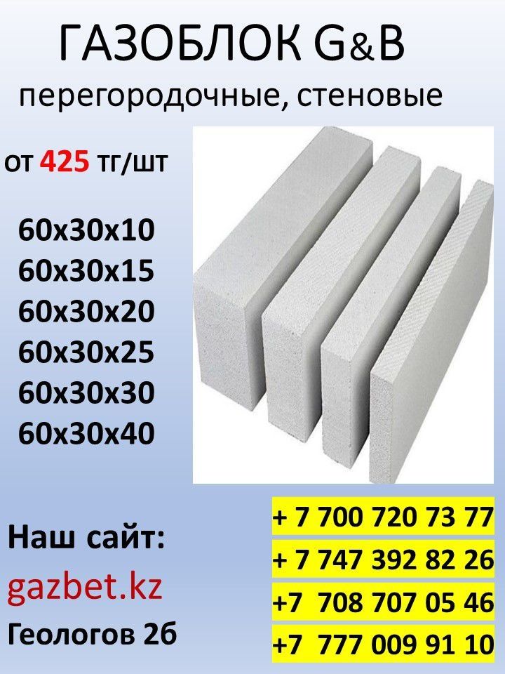 Кирпичи газоблоки