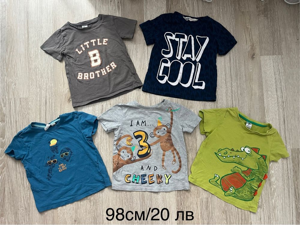 Употребявани тениски,панталони, блузи H&M, George 92 и 98см