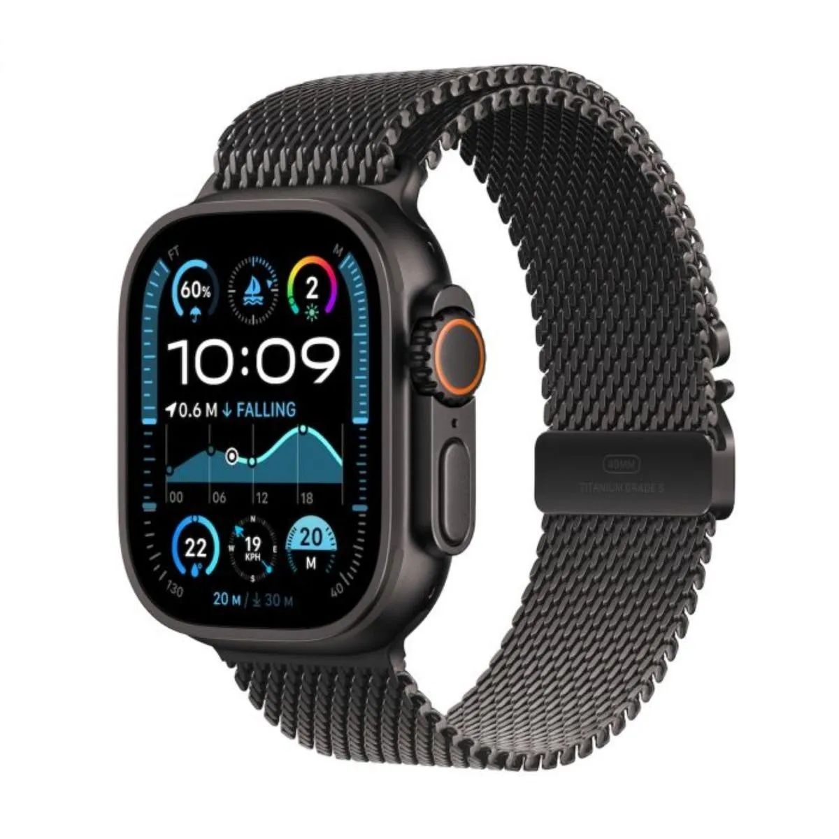 Apple Watch Ultra 2 49mm Black Milanese Strap Гаранция