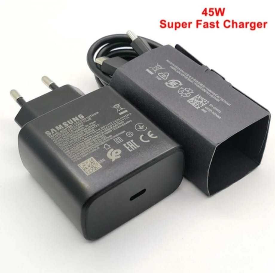 Incarcator si cablu type c Samsung 45w original super fast charge