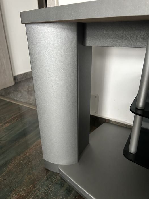 Masa cu suport ,  f rezistenta culoare silver