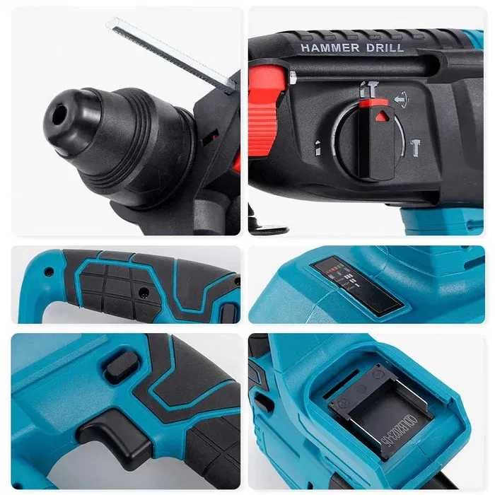 Ciocan Rotopercutor 2 Acumulatori 36V/6Ah 1000W LeihMann, 3 Moduri NOU