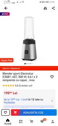 Blender smoothie AEG/electrolux sport MiniMixer SB 2700,23.000 rpm