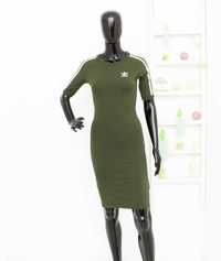 ADIDAS оригинална спортна рокля зелена 3 Stripe размер 34 XS