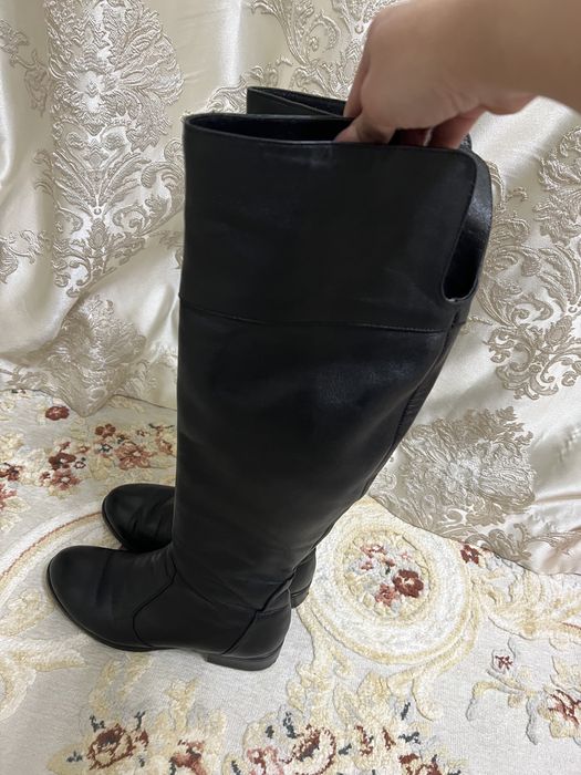 Женские кожаные сапоги зимние 37р Турция.