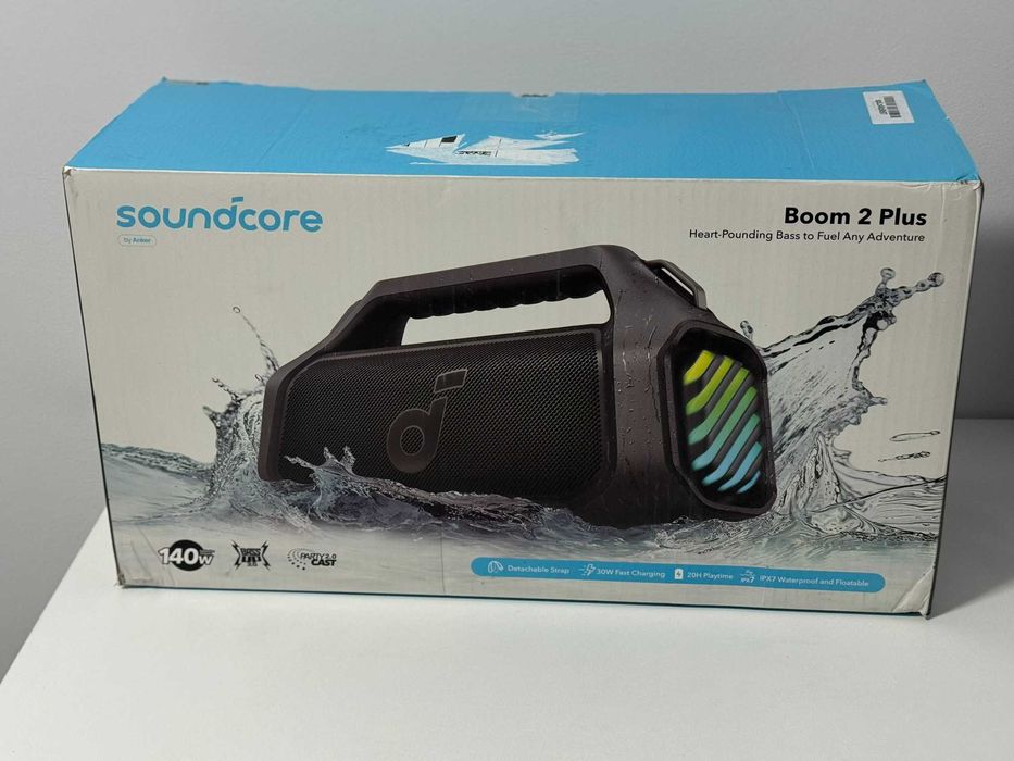 Boxa portabila Anker Soundcore Boom 2 Plus, 140W, BassUp 2.0