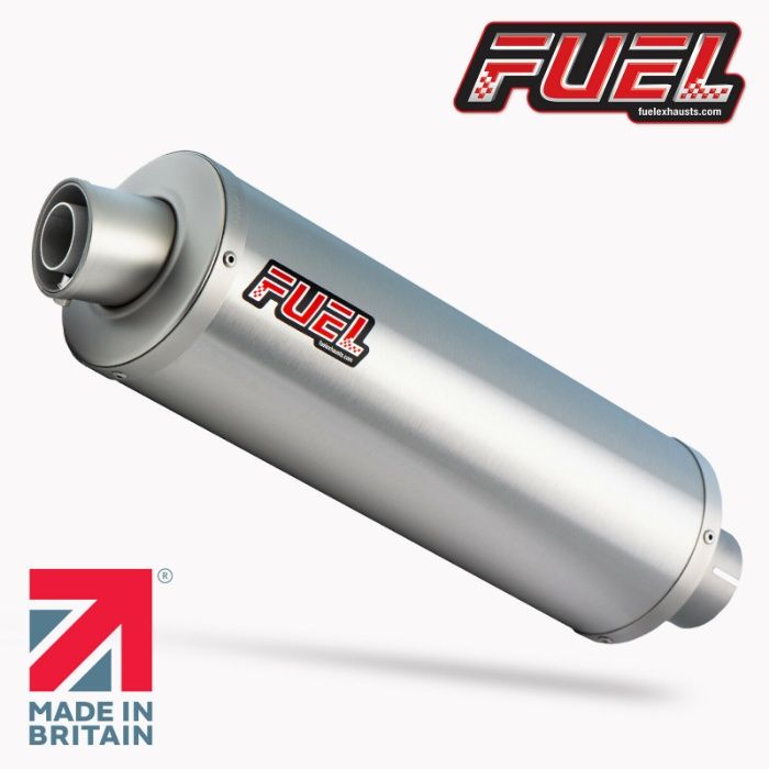 Pereche tobe inox moto eliptice Fuel UK noi doar testate 350 mm, 55 mm