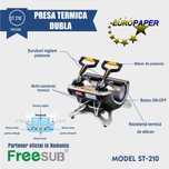 Presa Termica Dubla pentru Sublimare cani FreeSub St-210