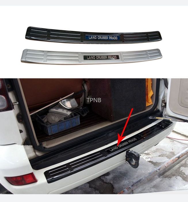 Накладки заднего бампера Toyota Prado 120 gx470