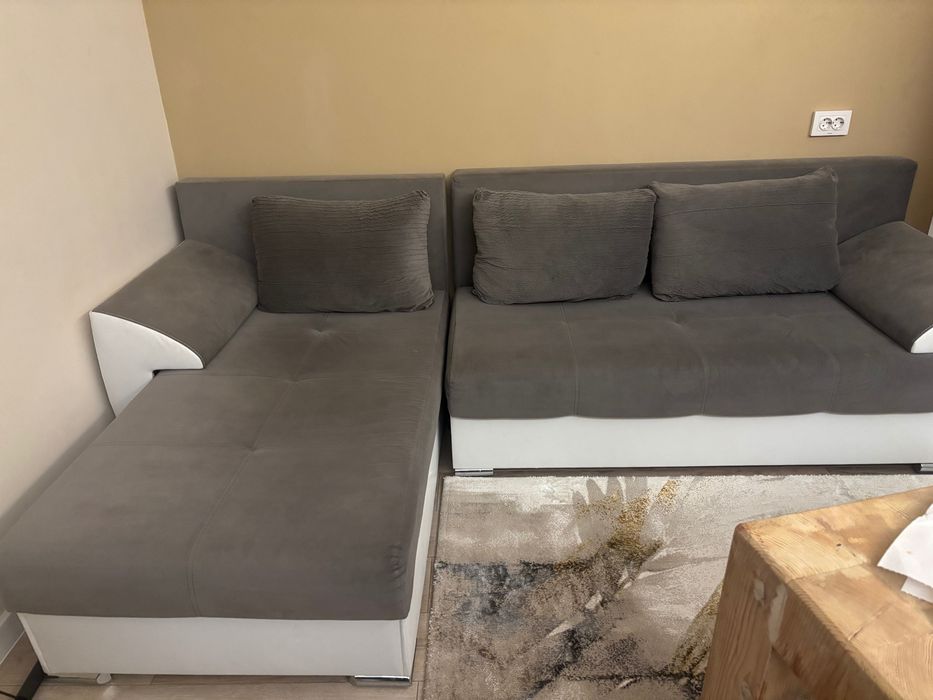 !!! Сив ъглов диван !!!