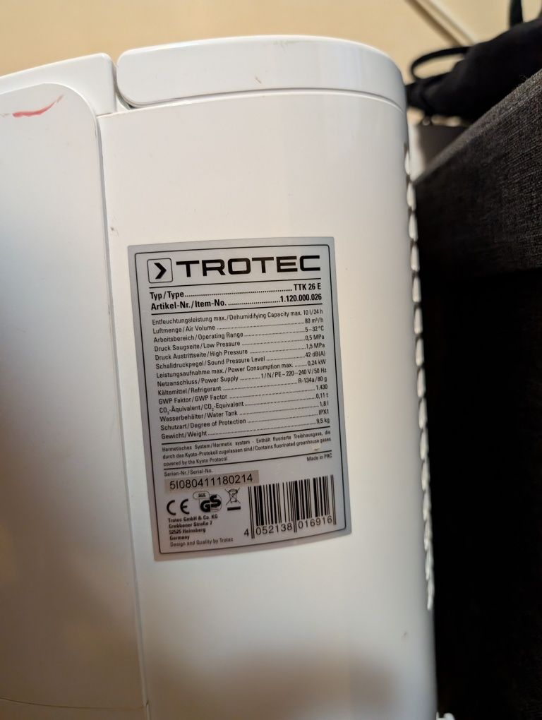 Vand dezumificator Trotek Ttk 26 E