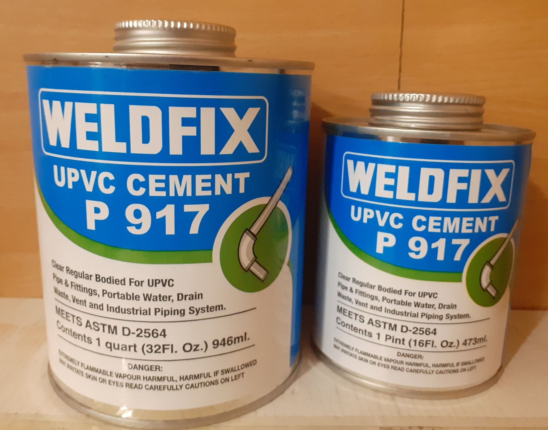 WELDFIX PVC-U клей для соединений напорных труб под давлением.
