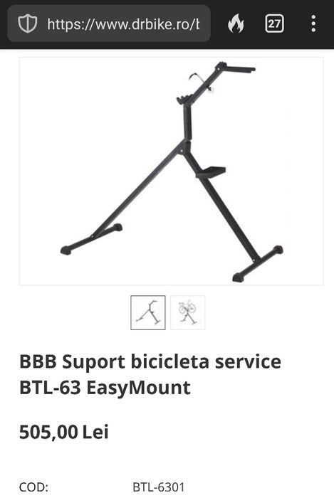 PRET FIX BBB EasyMount suport pliabil bicicleta service