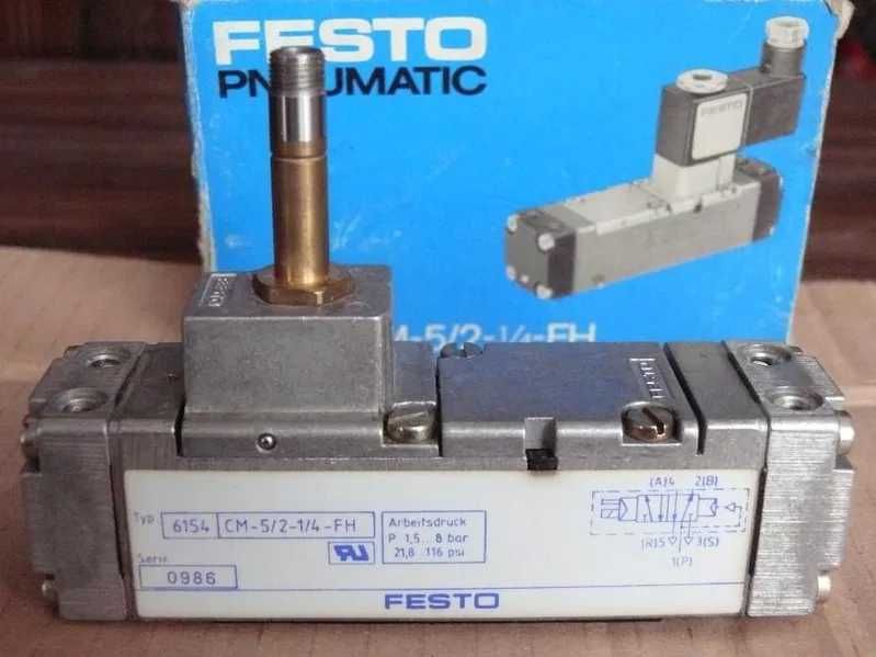 ЧИСТО НОВ - Разпределител - festo  пневматика  6154 cm-5/2-1/4-fh
