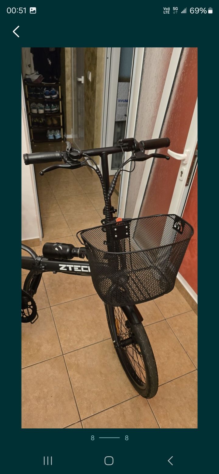 Bicicleta electrică pliabila