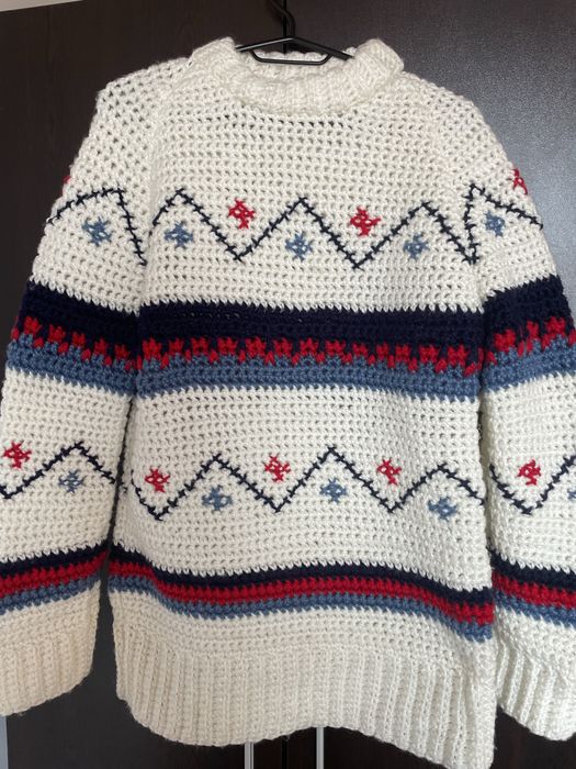 Зимен пуловер,ръчна изработка!