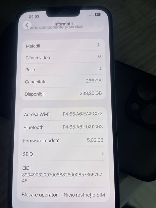 Vand iph 13-PRO MAX 256-Siera blue